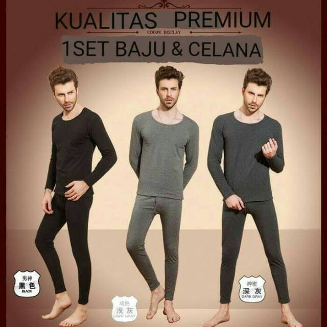 PAKAIAN MUSIM DINGIN PRIA-LONG JOHN MUSIM SALJU-BAJU WINTER LONG JOHN COWOK-LONG JOHN IMPORT