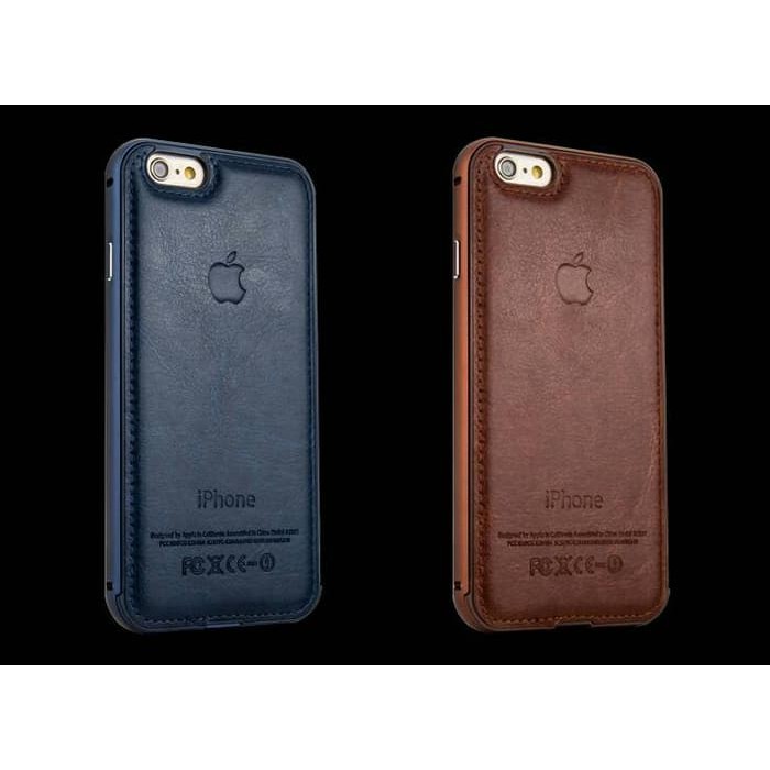 Premium Bumper + Leather Case iphone 5/5s / Casing Iphone 5/5s / Cover