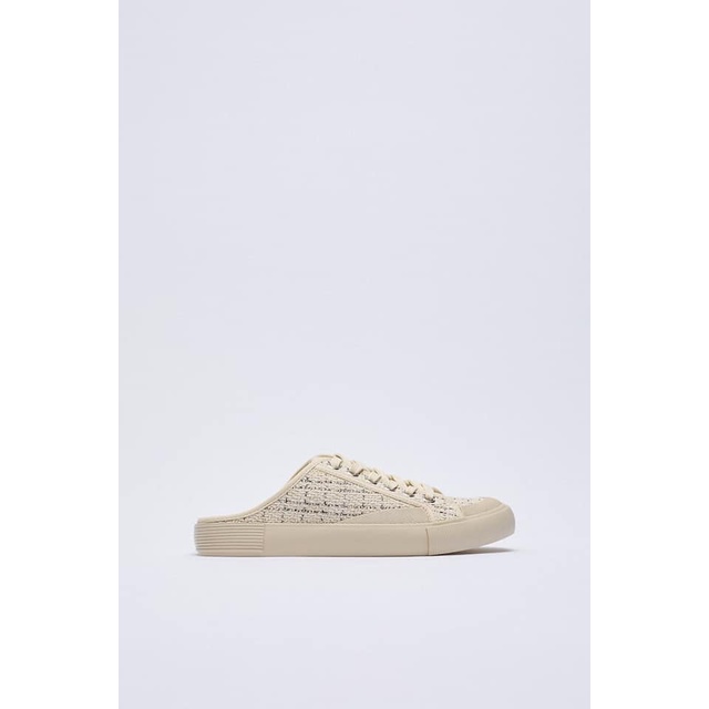 Zara Lace-up Backless Trainers Shoes Sepatu Sneakers Wanita 003675