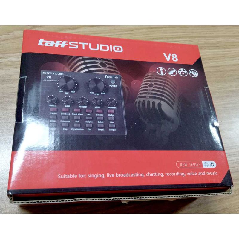 Paket Mic BM800 Soundcard V8 Stand Lazypod with 2x phone Holder Lampu Ring Light
