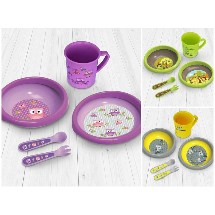 Baby Safe Mealtime Collection Feeding Set FS500 / Set Peralatan Makan Bayi Babysafe