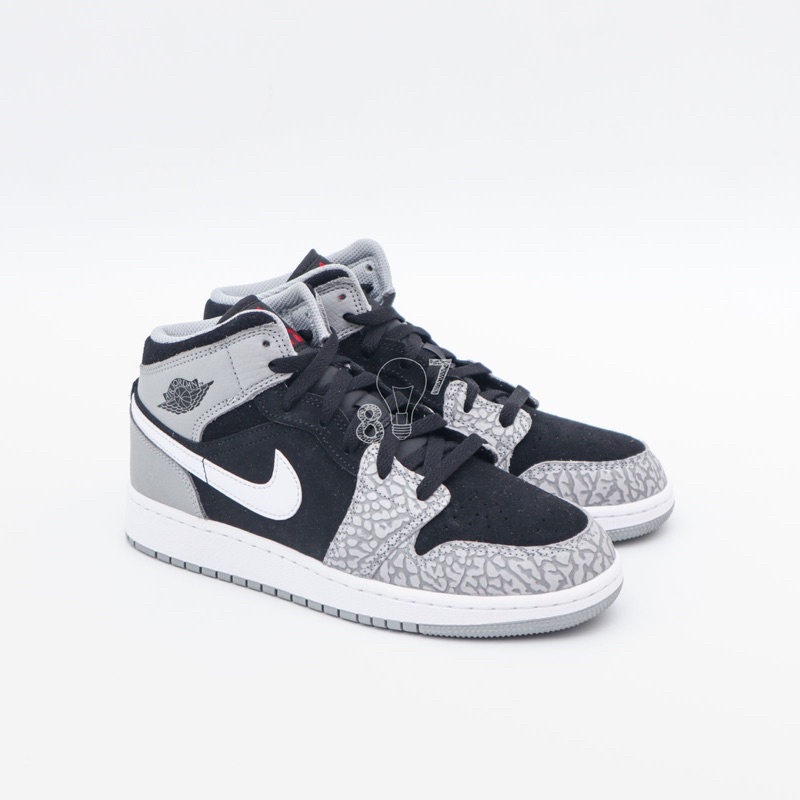 Air Jordan 1 Mid Elephant Print GS Women