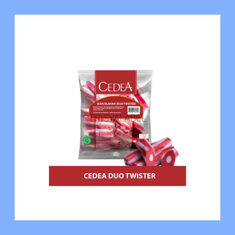 

1Bks Duo Twister Cedea | Frozen Food | TRISYALABEL