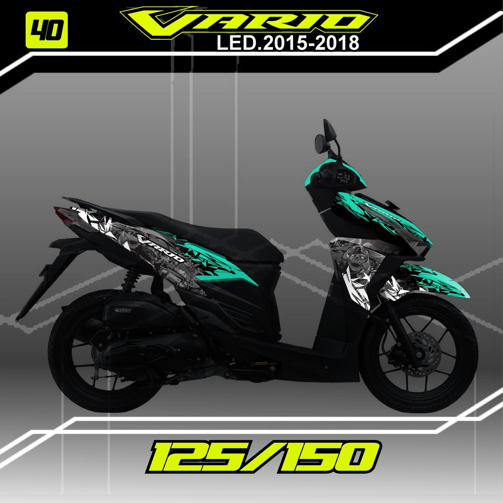 Jual Cod Decal Sticker Honda Vario 125 150 Led 2015 2018 Kr 40 Lzd Indonesia Shopee Indonesia