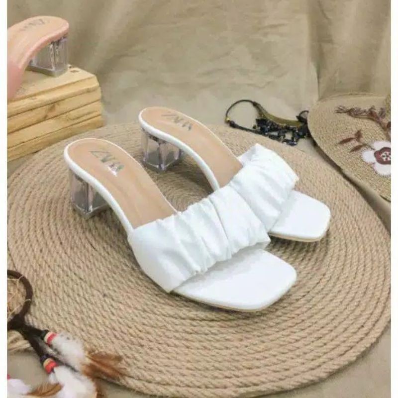 ZARA HAK KACA HIGH HEELS WANITA TERBARU