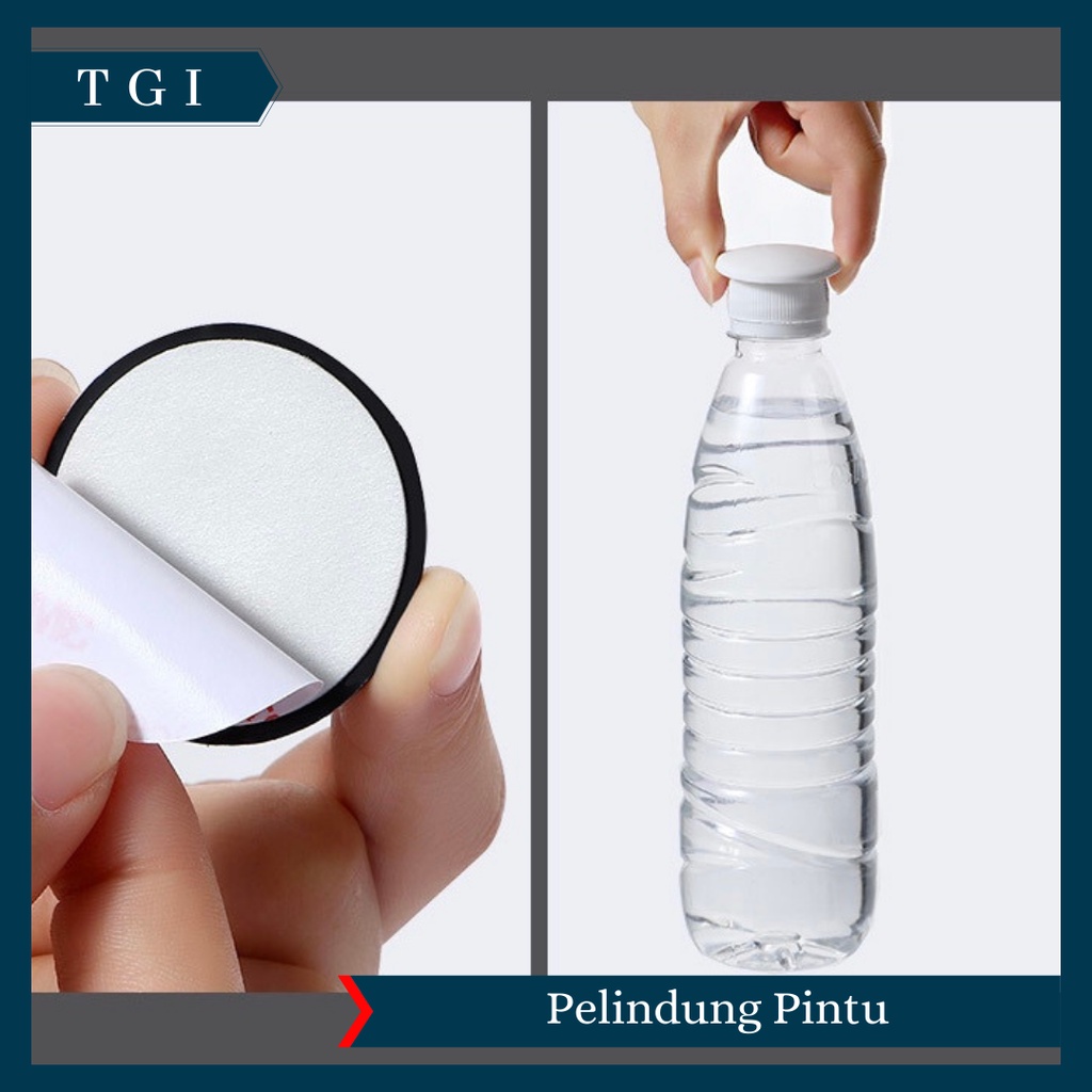 TGI - BANTALAN PELINDUNG PENGAMAN PENGGANJAL PENAHAN PINTU DINDING TEMBOK LEMARI KARET SILIKON | PENAHAN PINTU DAN ENGSEL | PENGAMAN PINTU | PELINDUNG DINDING DARI BENTURAN PINTU