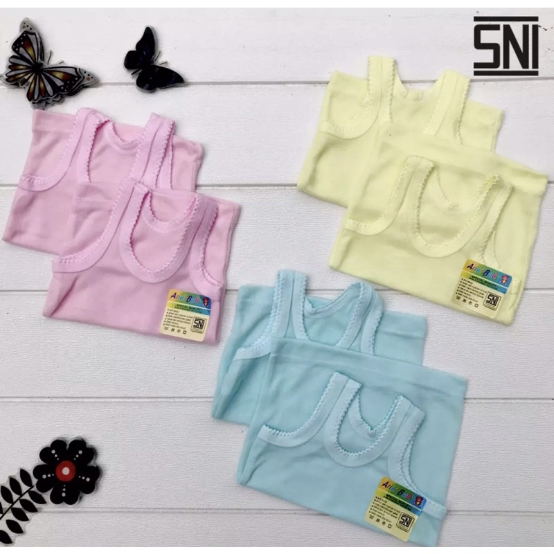 6 Pcs singlet bayi daleman bayi balita singlet newborn Singlet Size S, M, L, XL DNW BABY