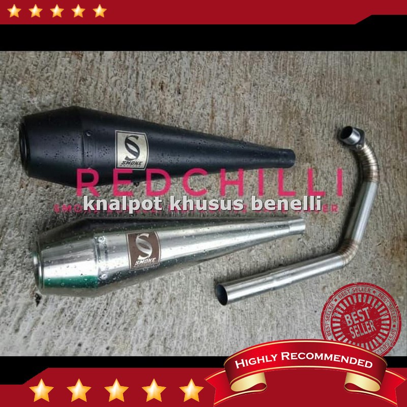 Termurah Dijual Knalpot Racing Benelli Motobi 152 Cafe Racer Original Full System Berkualitas