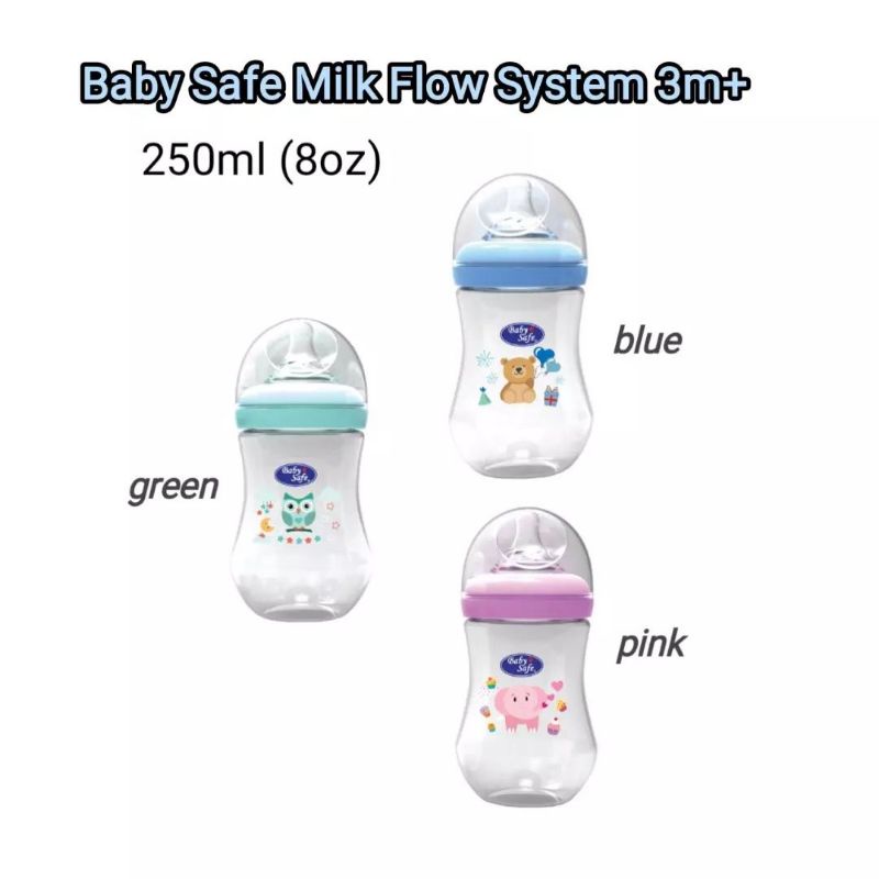 Babysafe Botol Susu WN Motif 250 ML / WN05 Motif