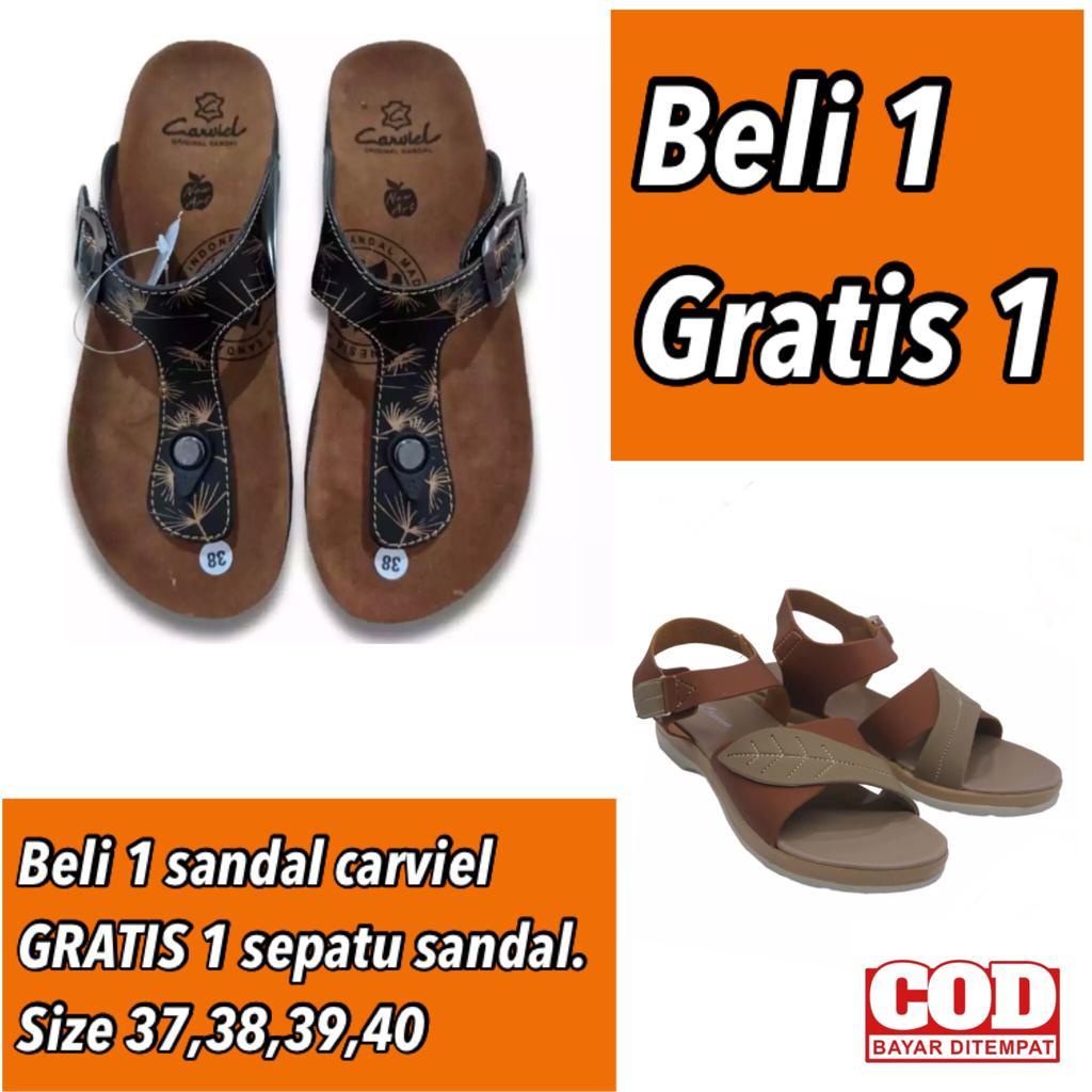 PROMO BELI 1 GRATIS 1 SANDAL DAN SEPATU SANDAL