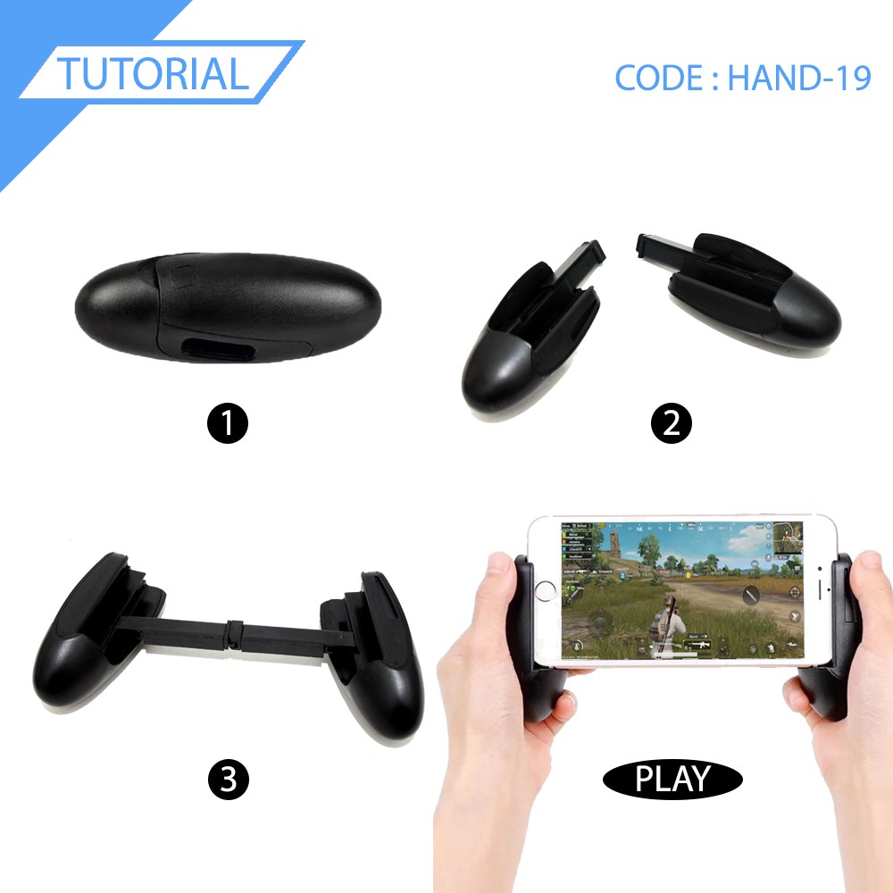 MOBILE GRIP-GAMEPAD-MOBILE JOYSTICK MOBILE LEGEND-PUBG TELUR - HAND-19