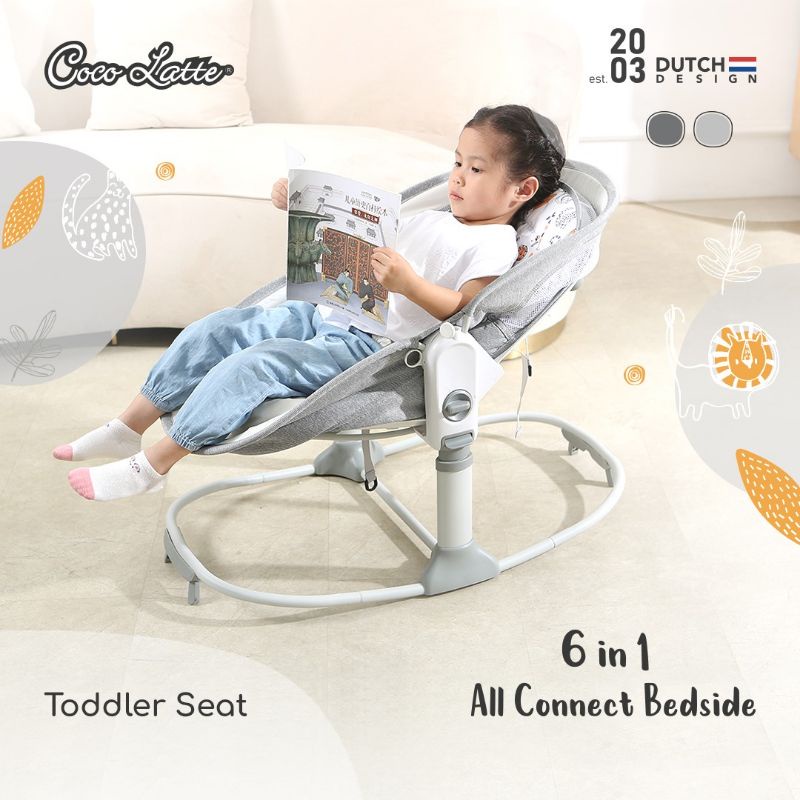 Makassar - Ayunan Bayi Bouncer CocoLatte 6 in 1 All Connect Bedside Side Bed Bassinet Rocker