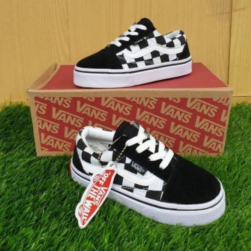 SEPATU KIDS ANAK VANS OLD SKOOL CHECKERBOARD SIZE 16-35