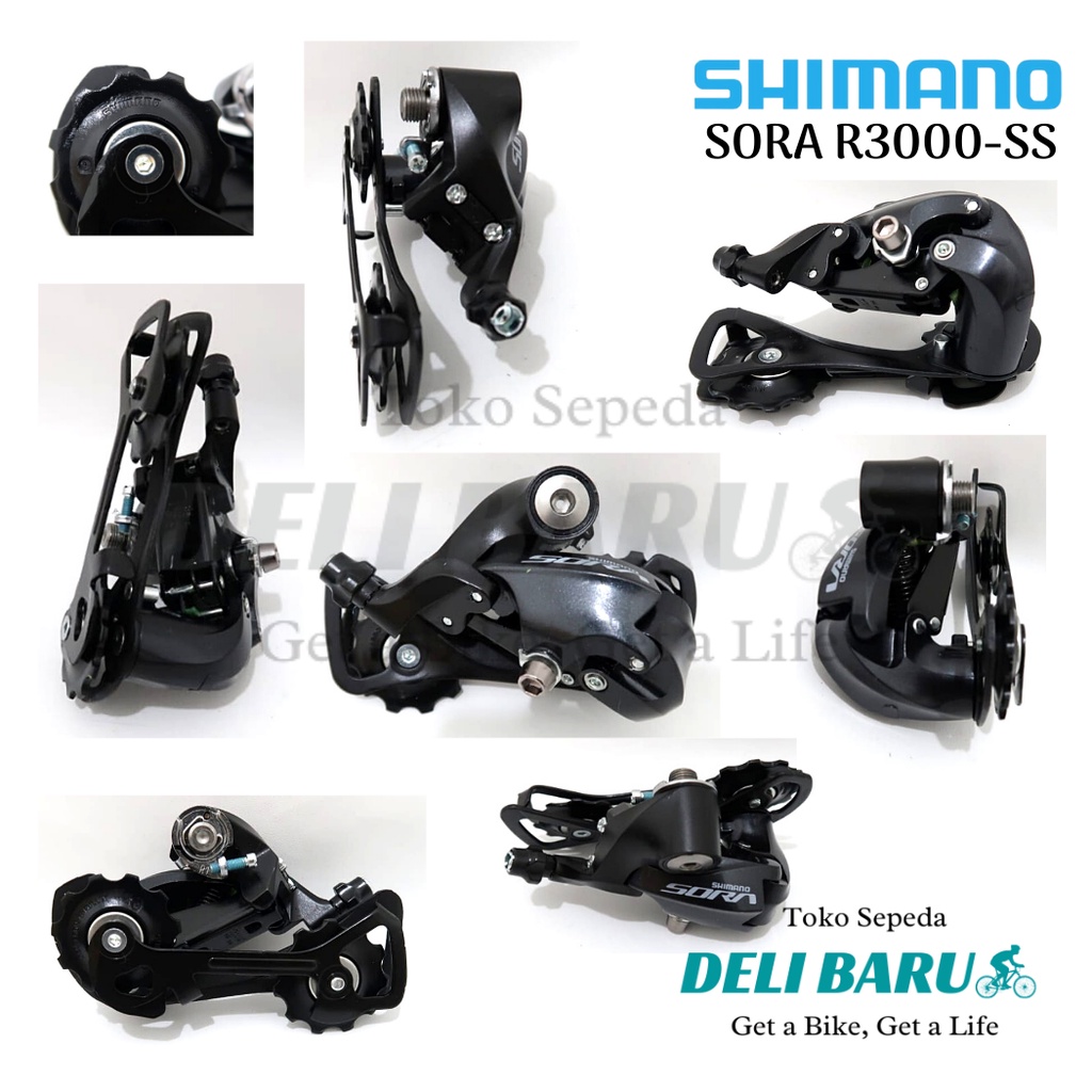 Shimano Rear Derailleur RD Sora R3000 9 speed medium cage sepeda lipat MTB