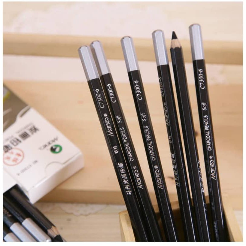 

MARIES CHARCOAL PENCIL SERIES C7350 (SOFT / NEUTRAL / SUPER SOFT)