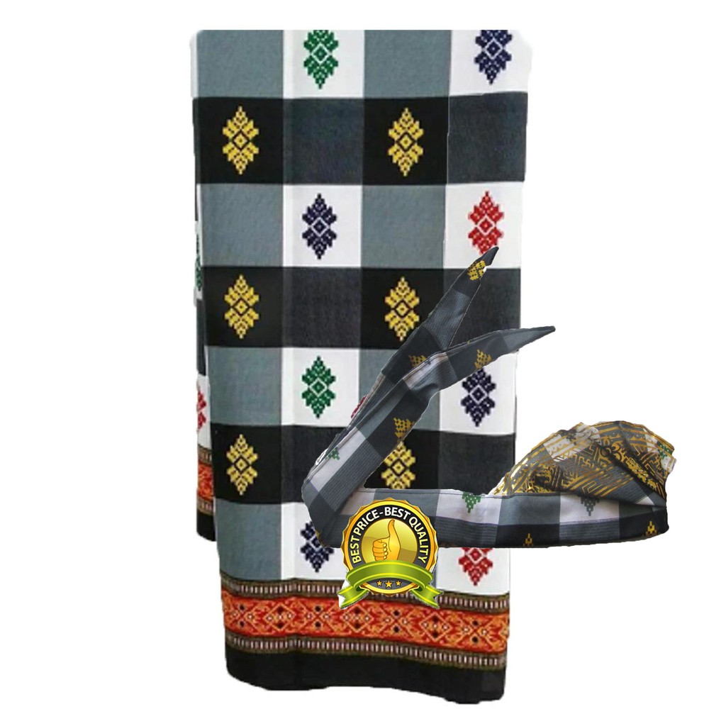 Jnanashop shet sarung udeng motif abuabu corak khas bali terbaik dan terkeren
