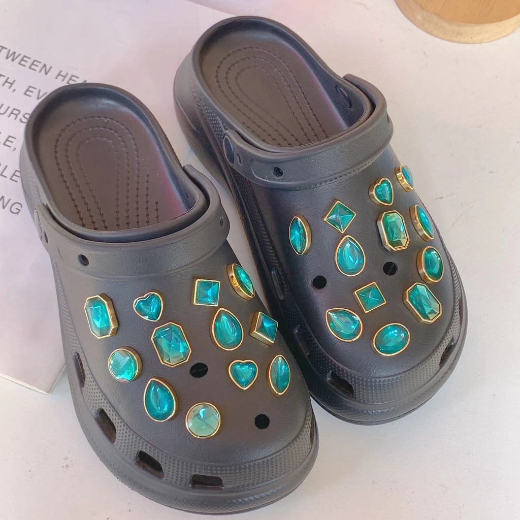 @shinydiy Charms Buckle Sepatu Desain Crocs Jibbitz Amber Ocean Crocs Untuk Dekorasi Pesta Anak Pria Dan Wanita【asesoris wanita】