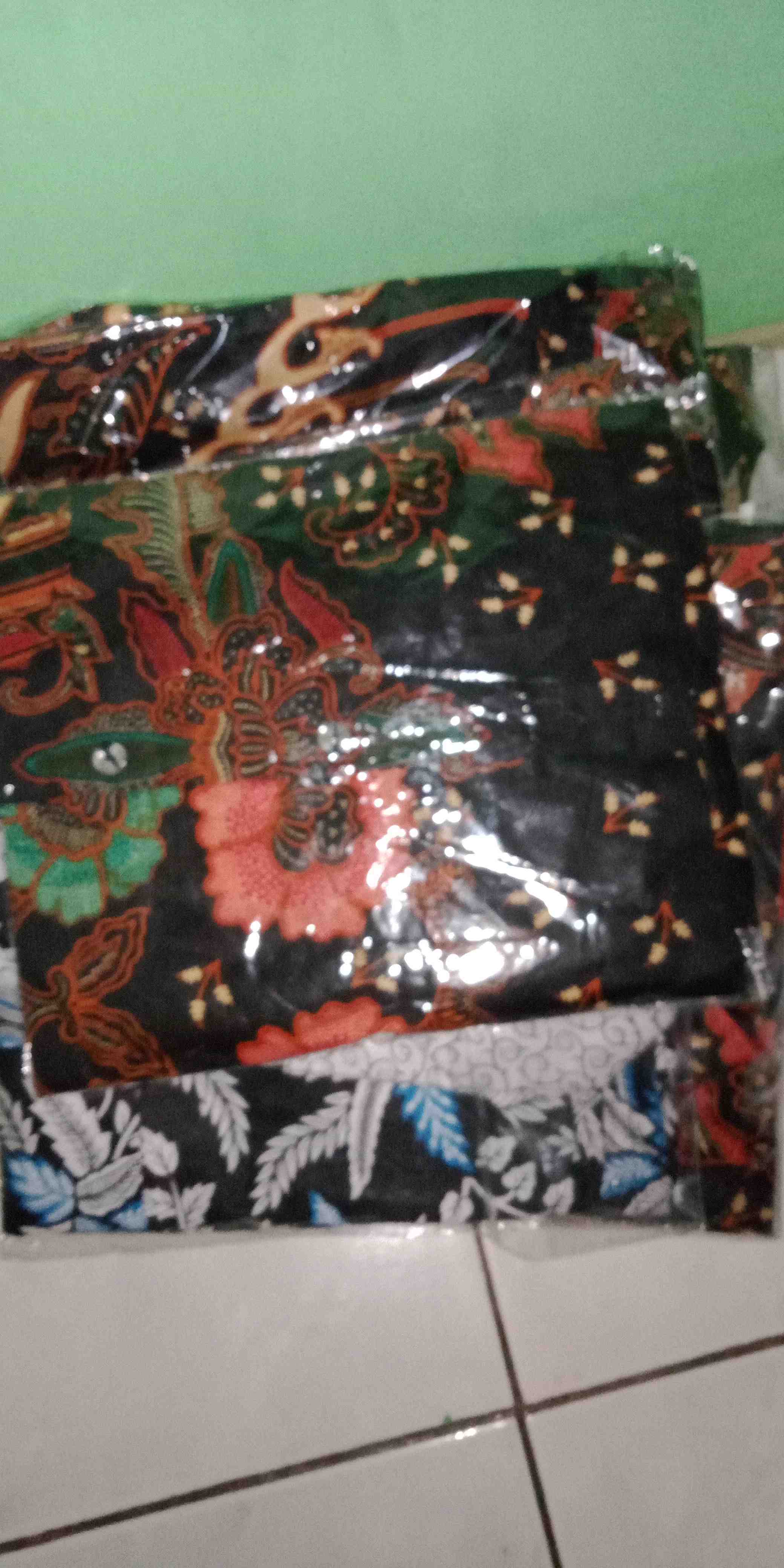 Batik Couple Keluarga Motif Blarak Biru Original Terbatru Bisa Pisah Batik Anak