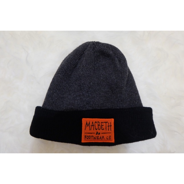 Macbeth Beanie Black Grey Original