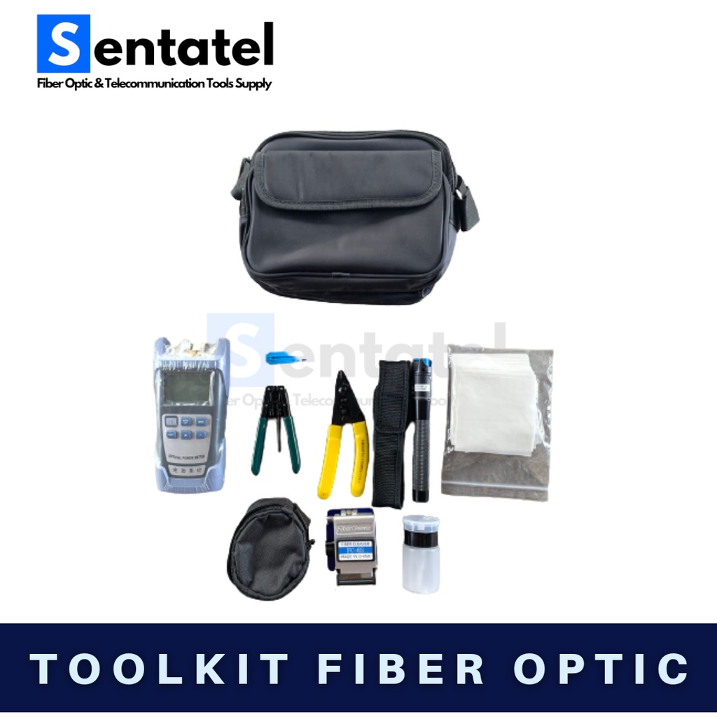 FTTH ToolKIT Set Fiber Optic Lengkap OPM VFL Cleaver FO