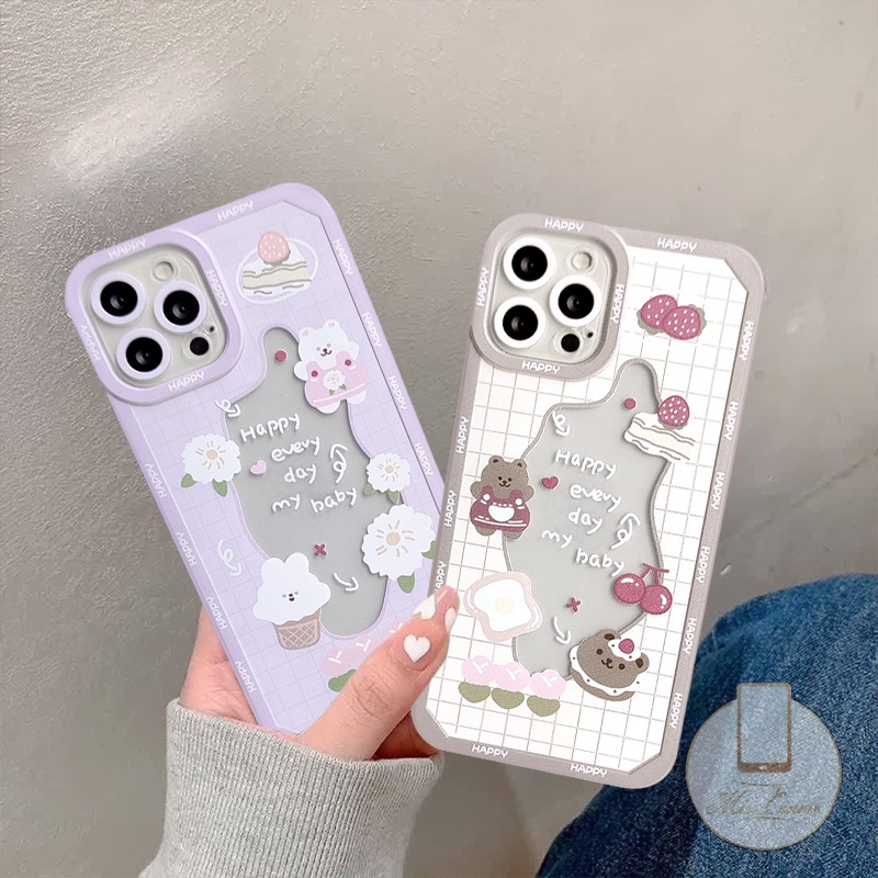 Soft Case TPU Transparan Motif Beruang / Kelinci Cover Redmi 9A 10 10C 9 9T 9C NFC M3 M4 X3 Pro NFC 8 11s 10S 9 9s 9pro 10 11 Pro Max Plus