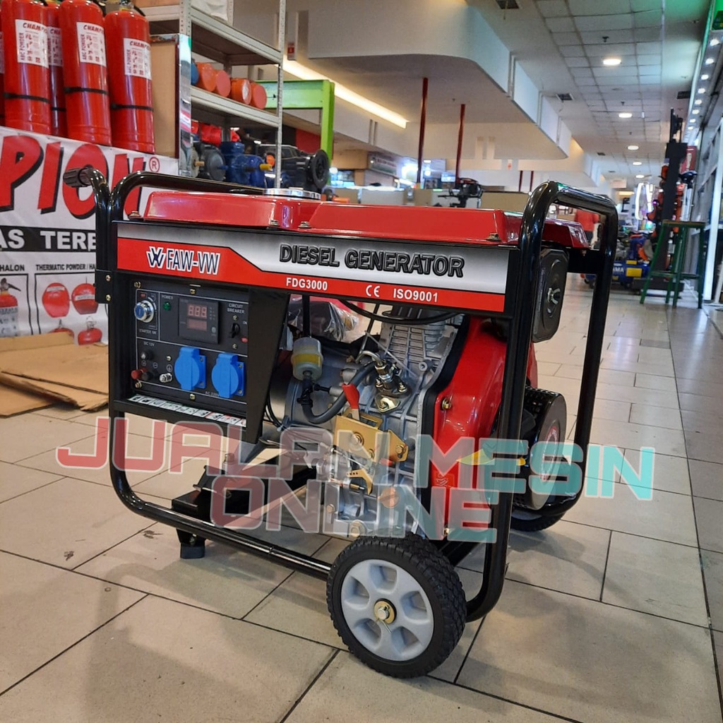Genset Open Diesel 2700 3000 watt FAW FDG3000 Generator