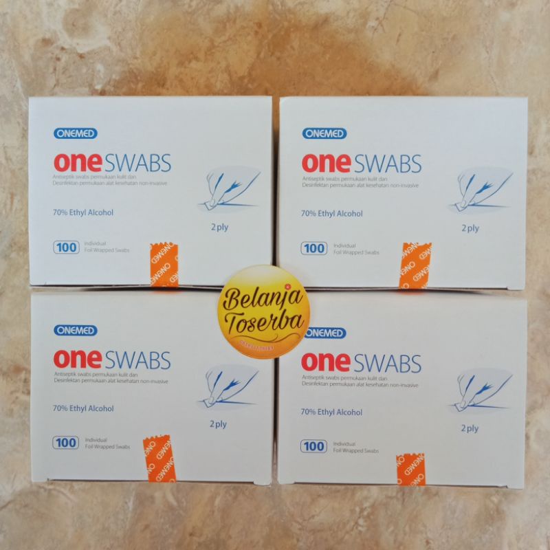 1 box Tisu Onemed Oneswab - Tissue One Swab Antiseptik Box isi 100