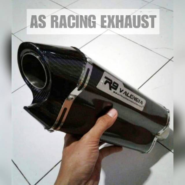 Silencer Knalpot Racing R9 Valencia Carbon Silencer only