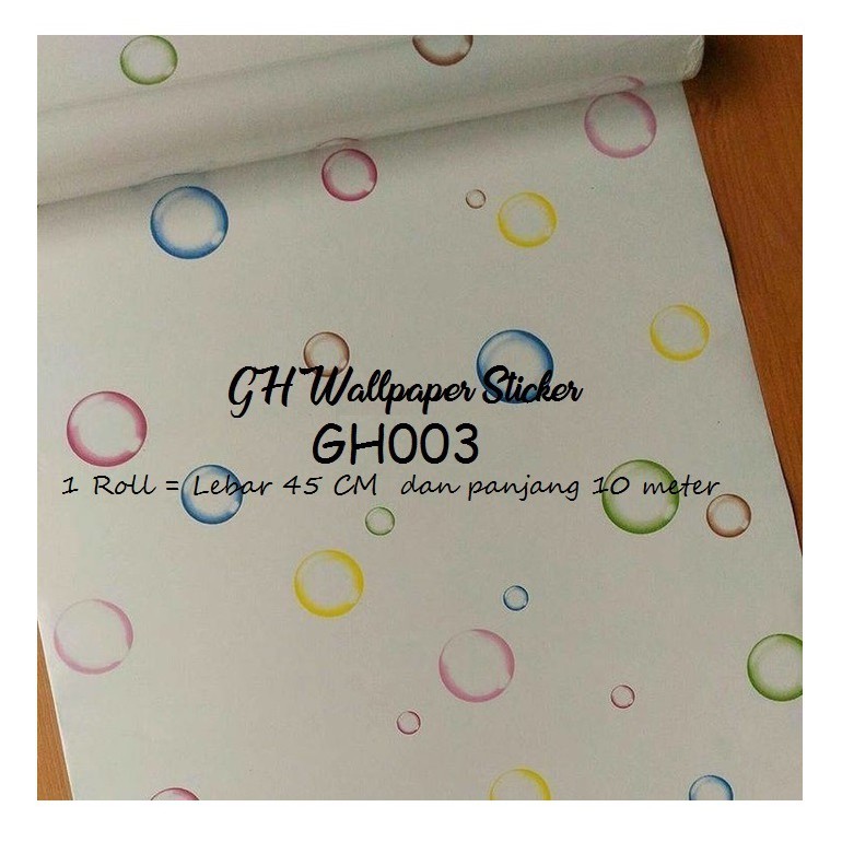 Wallpaper stiker dinding kamar tidur / wallpaper 3d wallstiker motif elegant 45cm X 5meter-GH003-5M