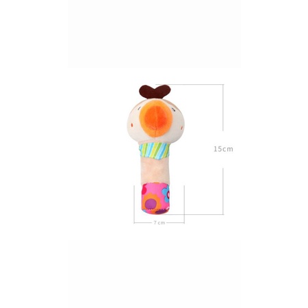 MAINAN BAYI RATTLE STIK PREMIUM / BONEKA BUNYI ANIMAL / MAINAN TANGAN BAYI/BONEKA TOET-TOET