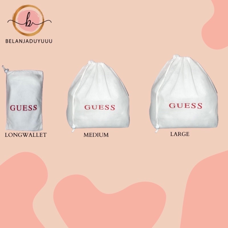 Paper Bag Guess Logo Original Pembungkus Kado