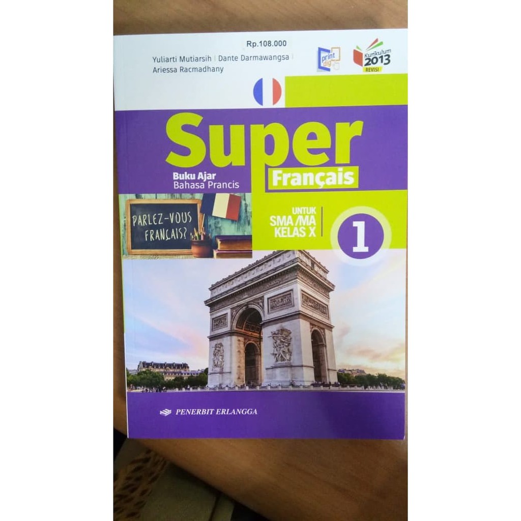 Jual Buku Erlangga Original Super Francais Bahasa Prancis 1 Sma Kelas