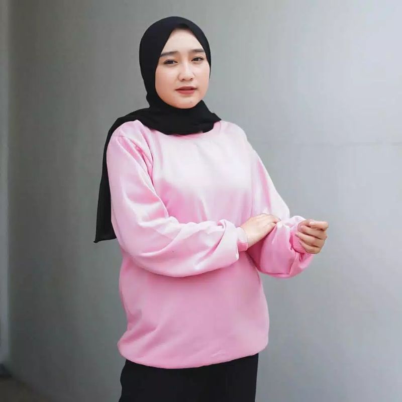 SWEATER WANITA CREWNEX ATASAN WANITA BLUSE POLOS