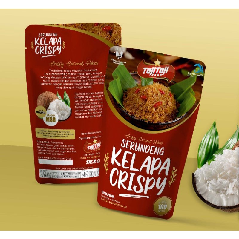 

SERUNDENG KELAPA 100 GRAM, KRISPI BEDA DARI SERUNDENG PADA UMUMNYA. TANPA MSG, TANPA PENGAWET