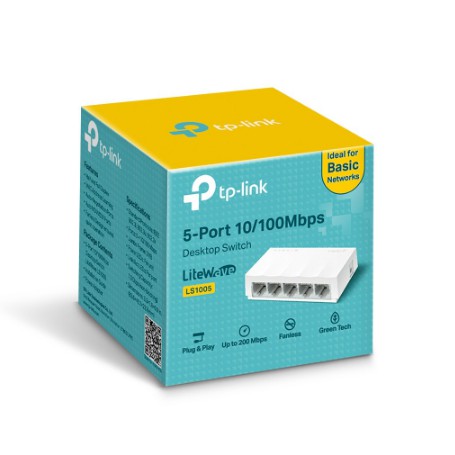 TP-LINK LS1005 5-Port 10/100Mbps Desktop Switch