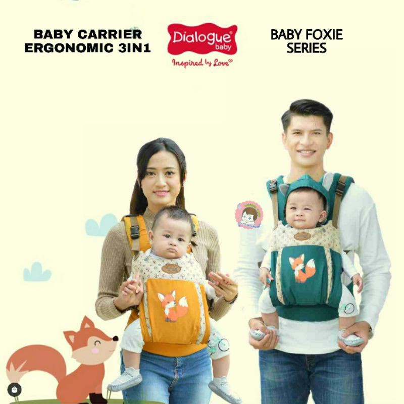 Dialogue Baby Gendongan Ransel Ergo 3in1 Baby Foxie Series DGG4151