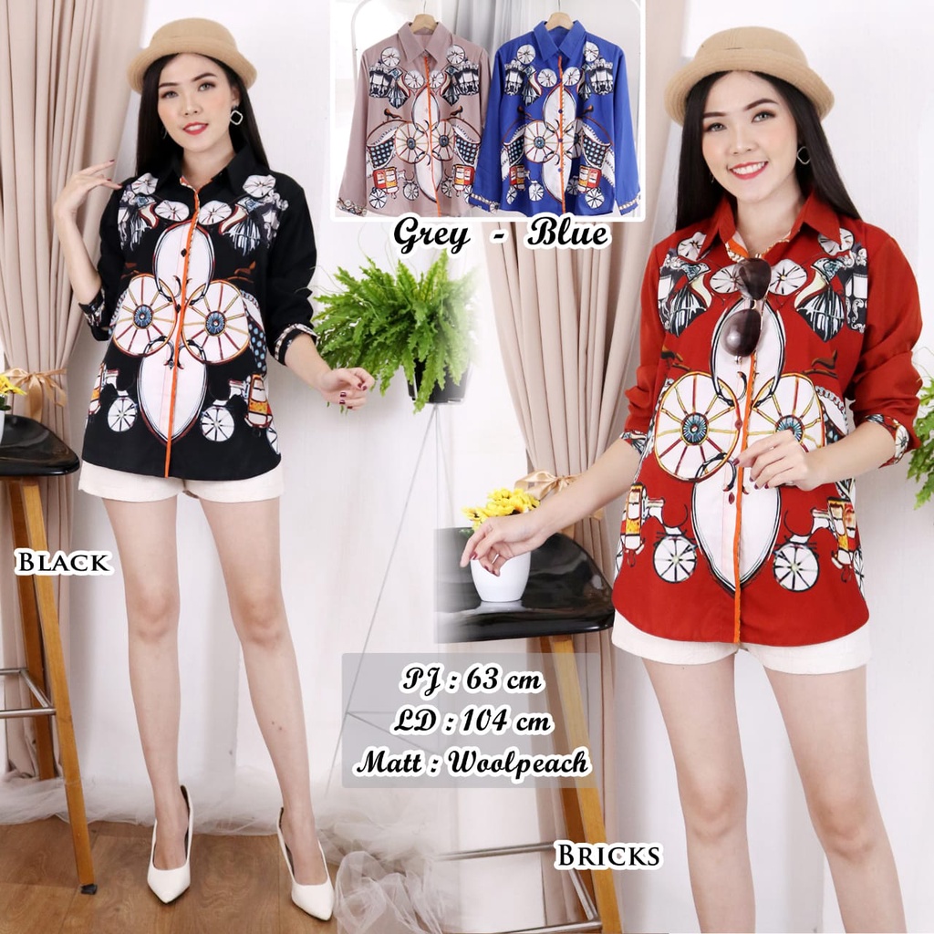 Kemeja Atasan import #AK74