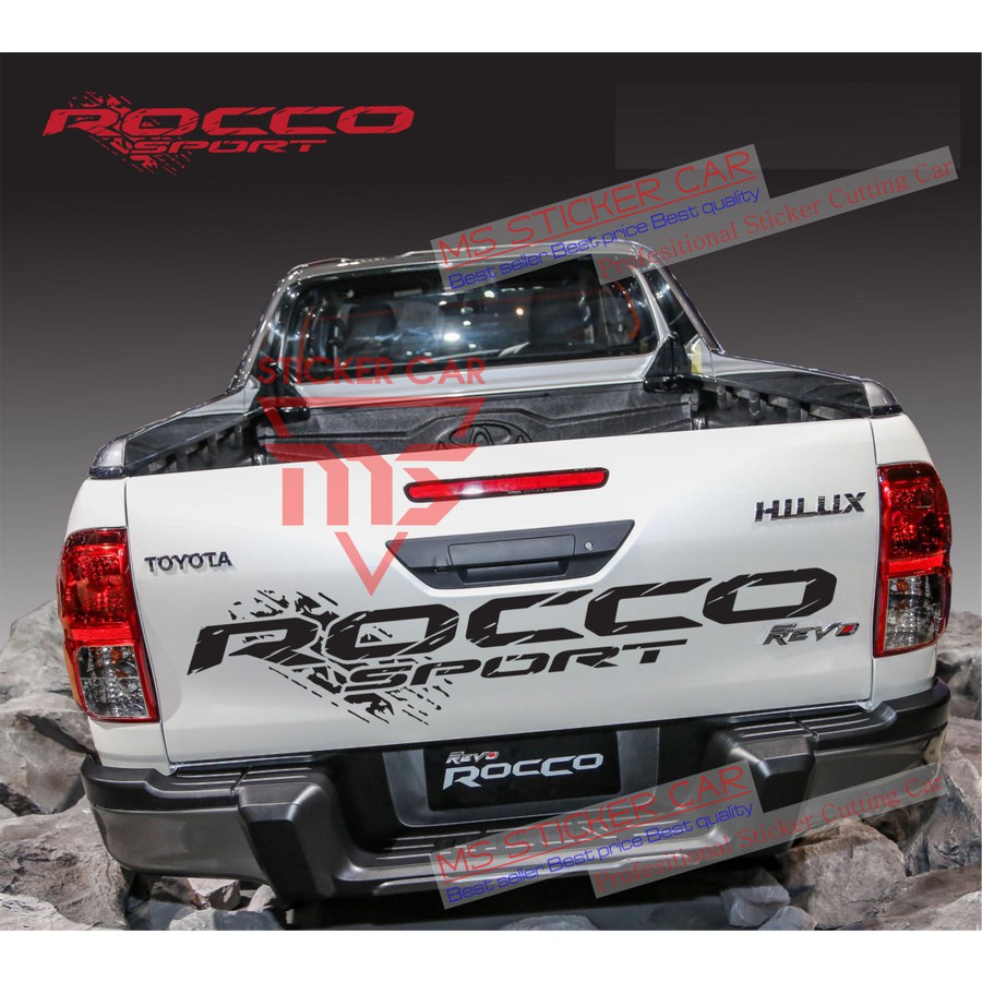 sticker hilux rocco bak belakang stiker mobil toyota hilux rocco sport