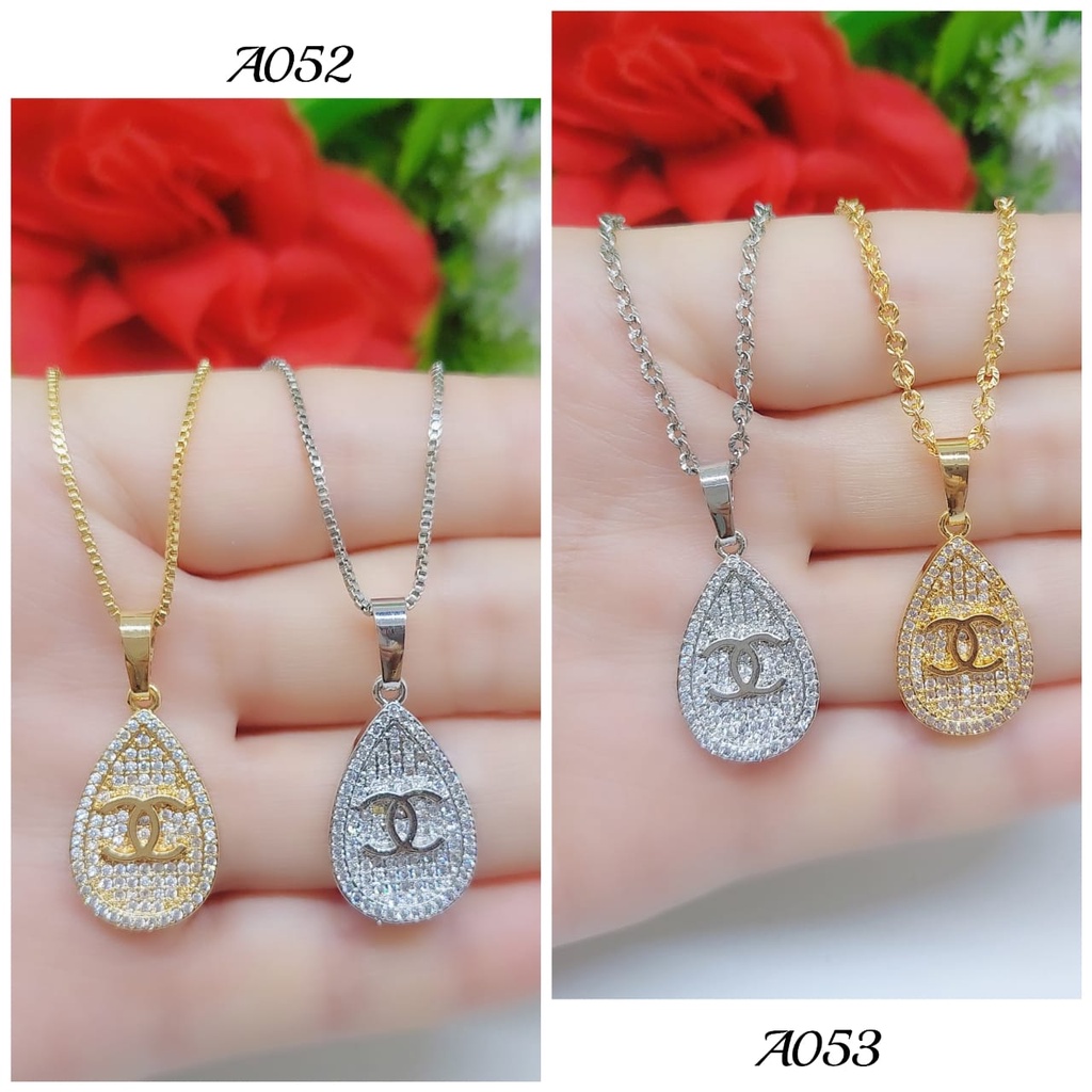 Kalung+liontin xuping wanita lapis emas Perhiasan Jewelry A050-053