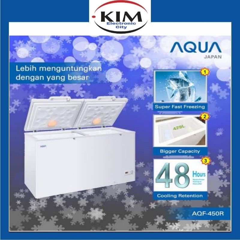 AQUA JAPAN CHEST FREEZER AQF-450R GARANSI RESMI [JABODETABEK