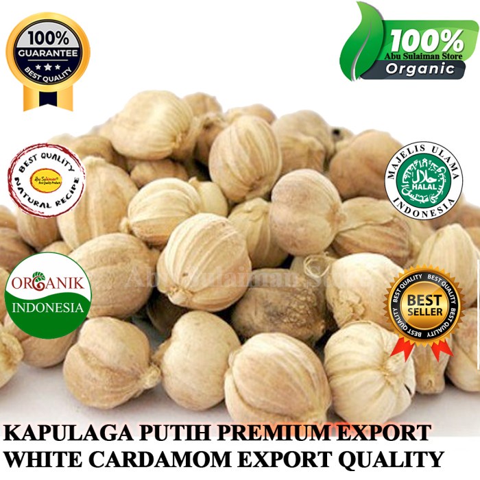 

Kapulaga Putih Premium 100gr /Indonesian White Cardamom Export Quality