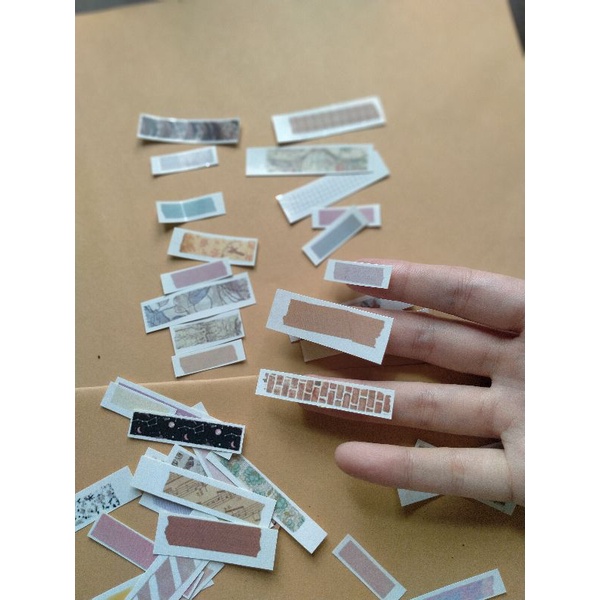 

washi tape stiker bentuk potongan stiker dekorasi Journal.