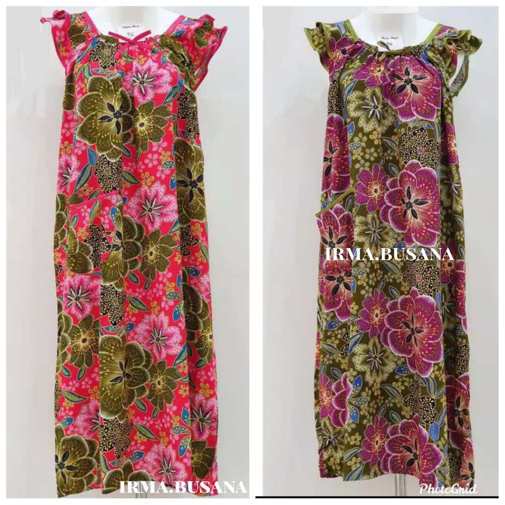 Daster Kencana Ungu Tanpa Lengan lebel biru Surabaya