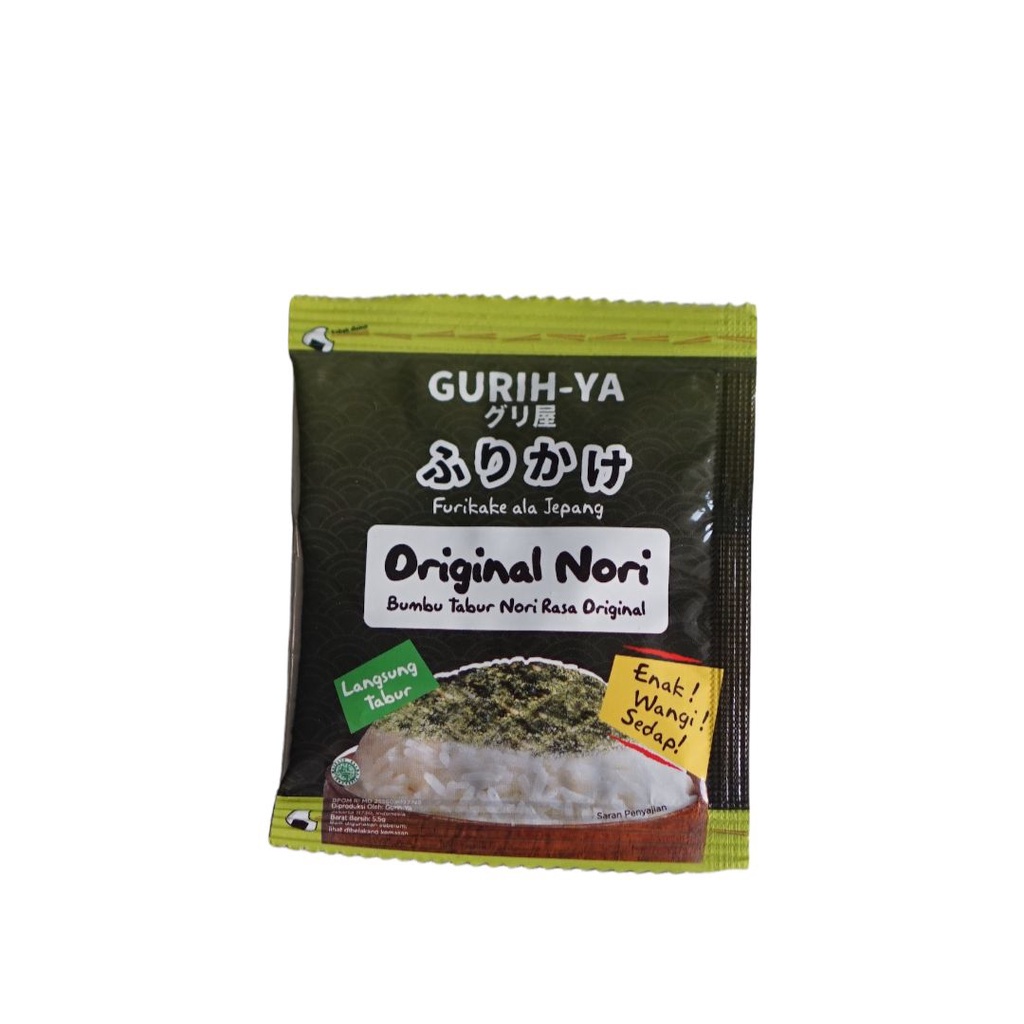 Gurih Ya Gurihya Seaweed Nori Seasoning (Abon Rumput Laut) Sachet 5.5gr Rasa Original