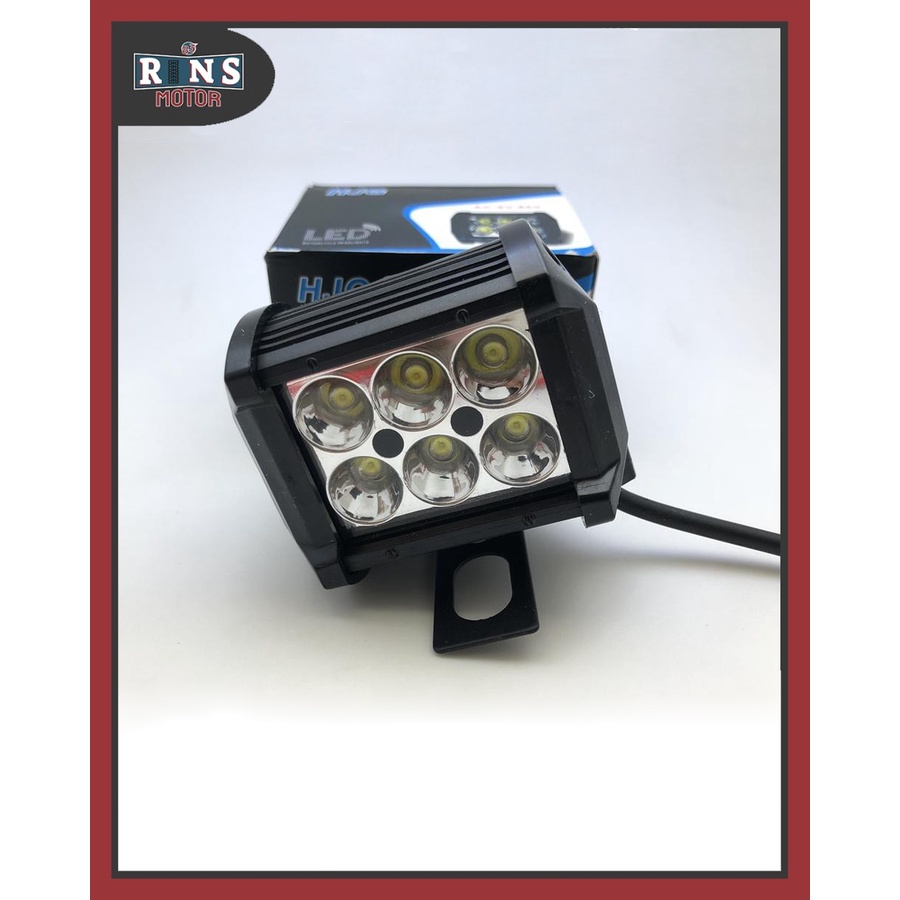 Lampu led 6 mata kotak