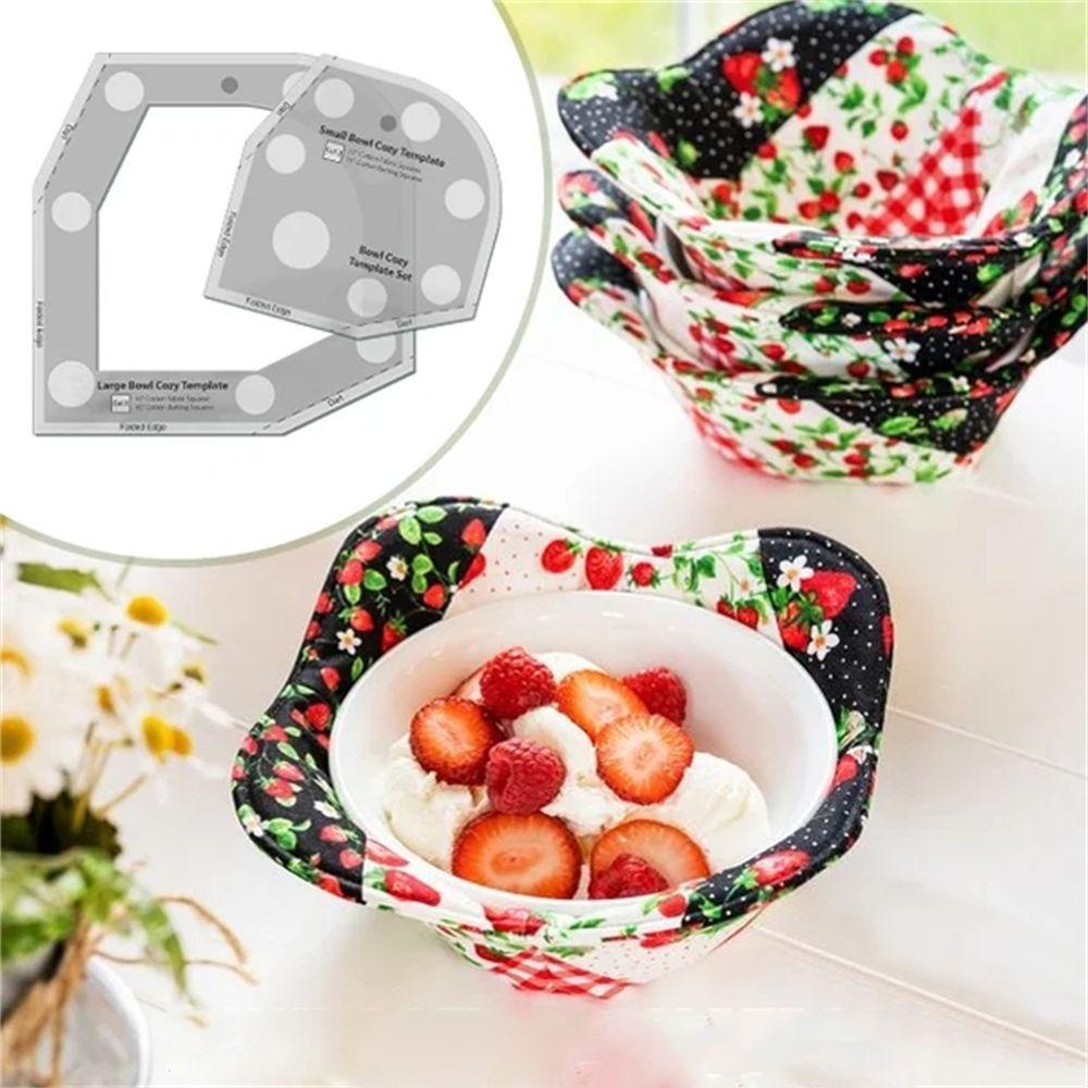 NEEDWAY Bowl Cozy template Penggaris Pemotong Reusable Kokoh Mudah Digunakan Jahitan template