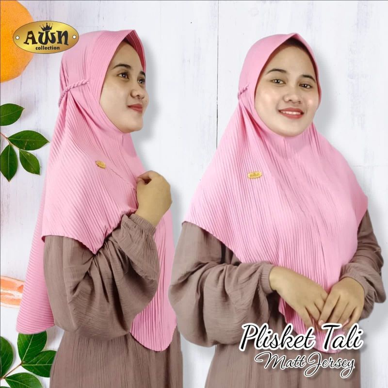 jilbab plisket tali tambang