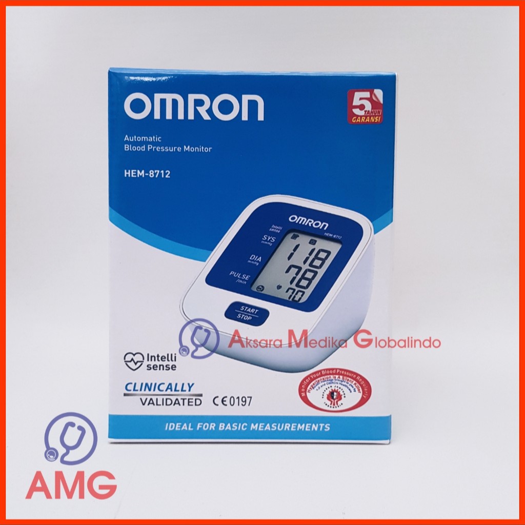 OMRON HEM-8712 BLOOD PRESSURE MONITOR TENSI DARAH TENSIMETER DIGITAL #AMG