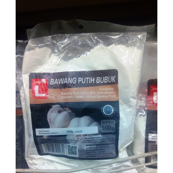 

Bawang putih bubuk siap pakai ChoiceL kemasan 500 gr