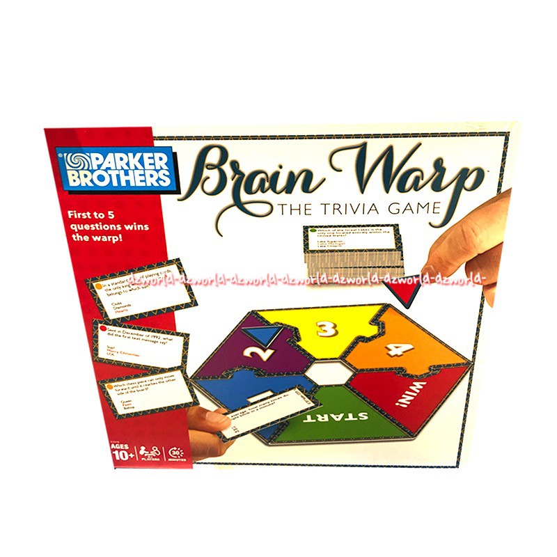 Parker Brothers Brain Wrap Trivia Game Mainan Jawab Pertanyaan